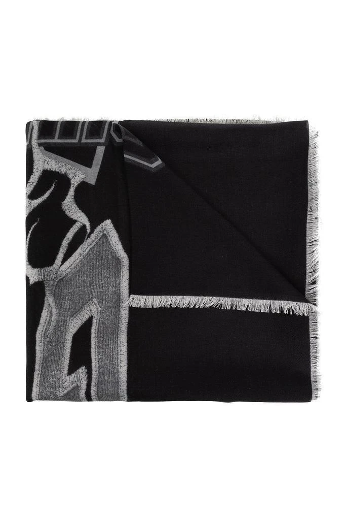 商品Givenchy|Givenchy Logo-Pattern Raw-Cut Edges Detailed Scarf,价格¥1783,第1张图片