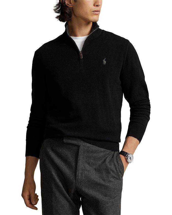 商品Ralph Lauren|Cashmere Regular Fit Quarter Zip Mock Neck Sweater - 100% Exclusive,价格¥1520,第5张图片详细描述