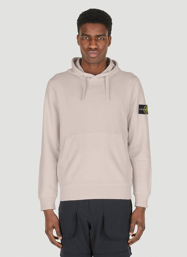 商品Stone Island|Logo-Patch Hooded Sweatshirt in Pink,价格¥2296,第1张图片