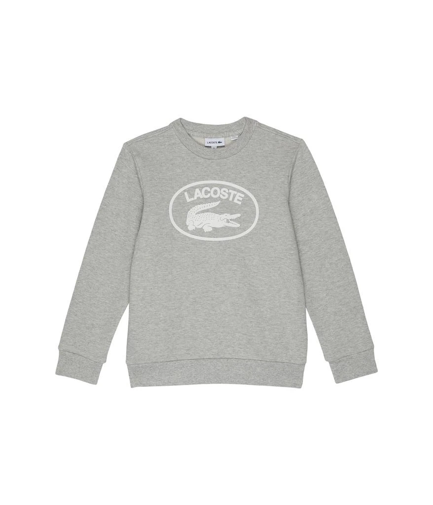 商品Lacoste|Solid Crew Neck Graphic Sweatshirt (Toddler/Little Kids/Big Kids),价格¥372,第1张图片