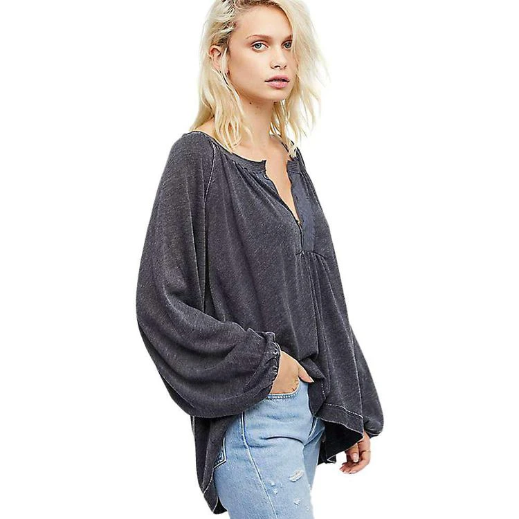 商品Free People|Free People Women's Acadia Henley Top,价格¥441,第1张图片