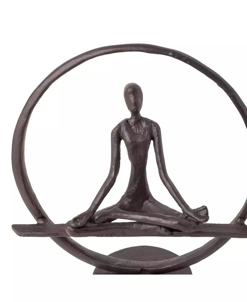 商品Danya B|Yoga Meditation Circle Cast Iron Sculpture,价格¥299,第2张图片详细描述