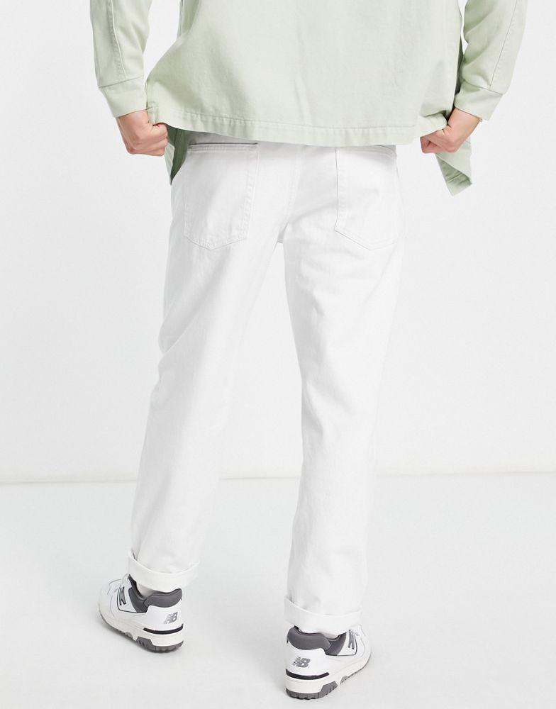 商品Topman|Topman relaxed jean in white,价格¥334,第4张图片详细描述