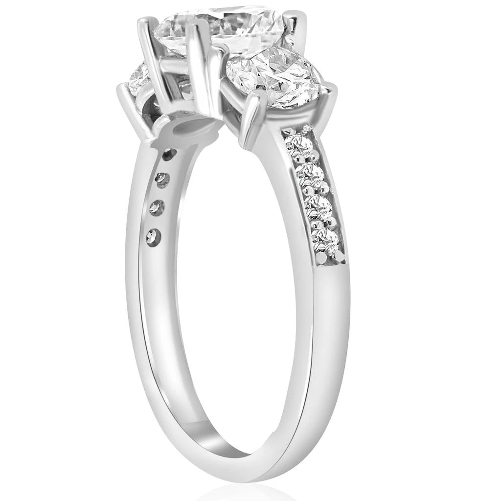 商品Pompeii3|1ct 3 stone ring 14k white gold,价格¥5031,第3张图片详细描述