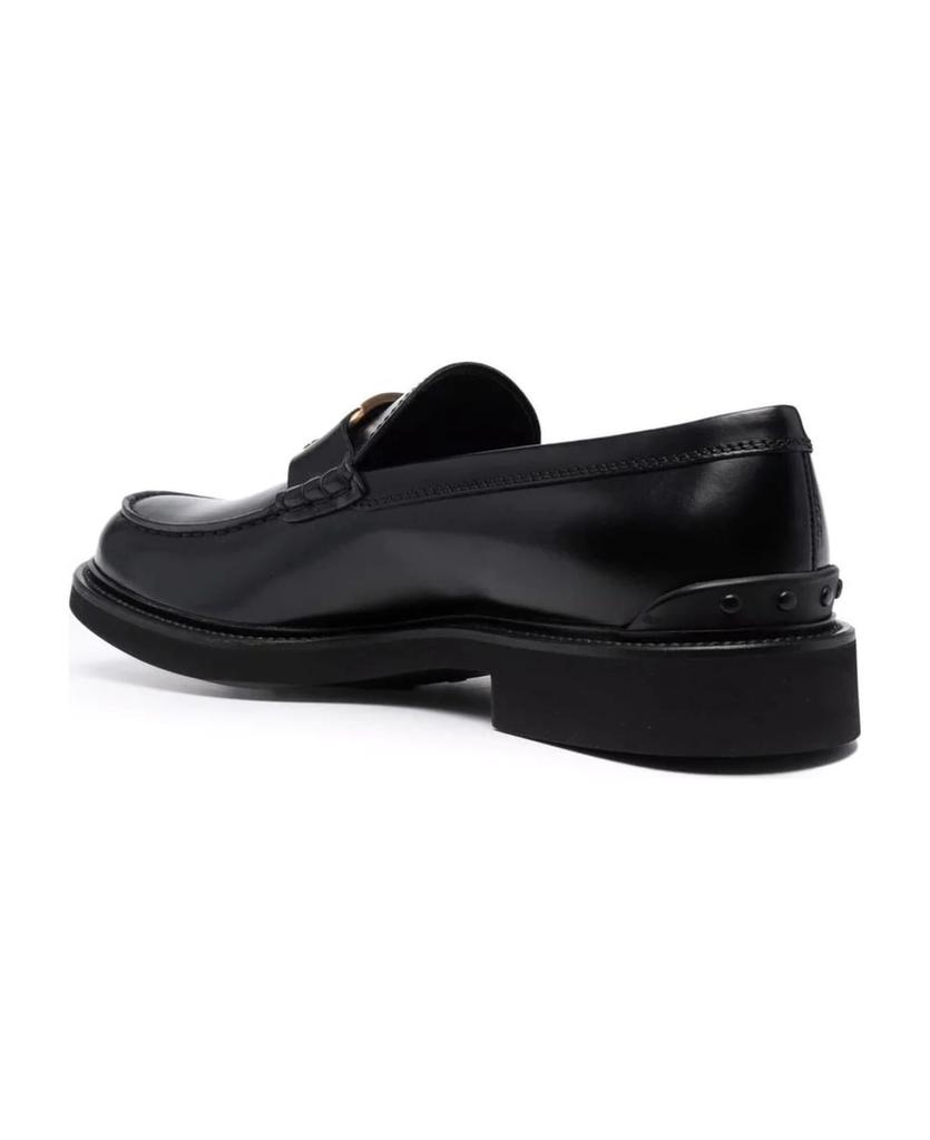 Loafers In Black Semi-shiny Leather商品第3张图片规格展示