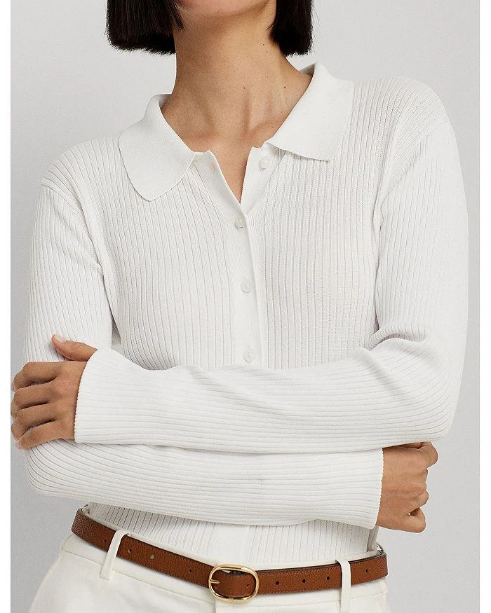 商品Ralph Lauren|Collared Rib Knit Cardigan,价格¥646,第5张图片详细描述