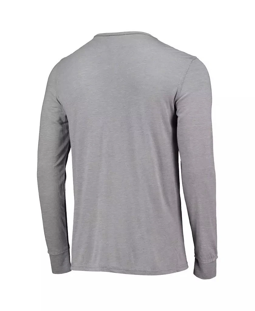 商品Concepts Sport|Men's Gray Tampa Bay Buccaneers Takeaway Henley Long Sleeve Sleep T-shirt,价格¥294,第3张图片详细描述