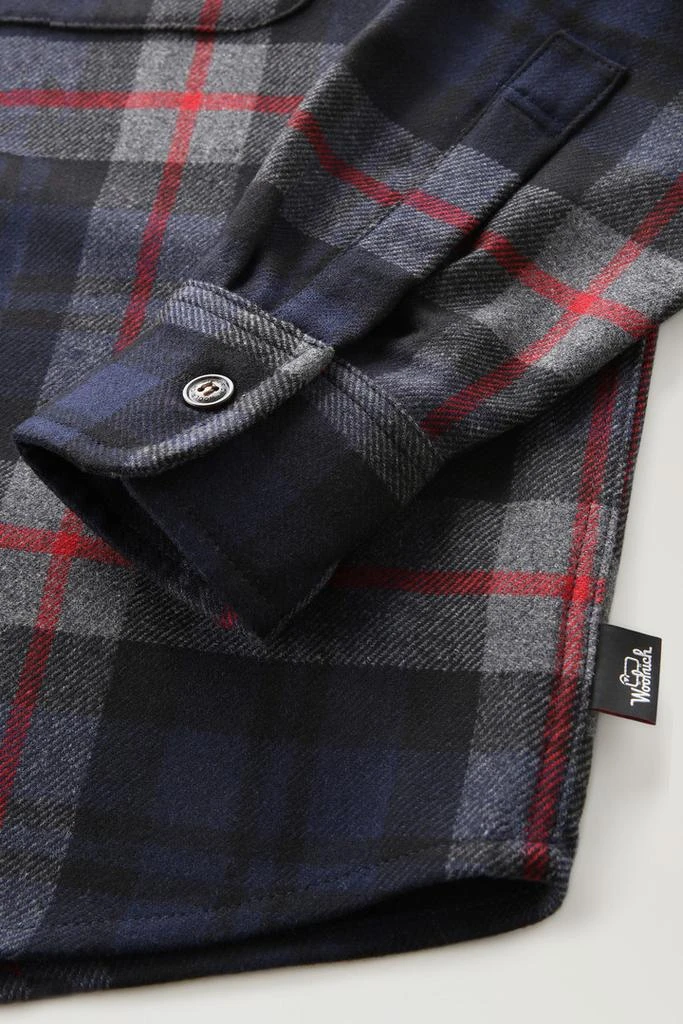 商品Woolrich|Wool Blend Oxbow Flannel Overshirt - Made in USA - Men - Brown,价格¥1099,第3张图片详细描述
