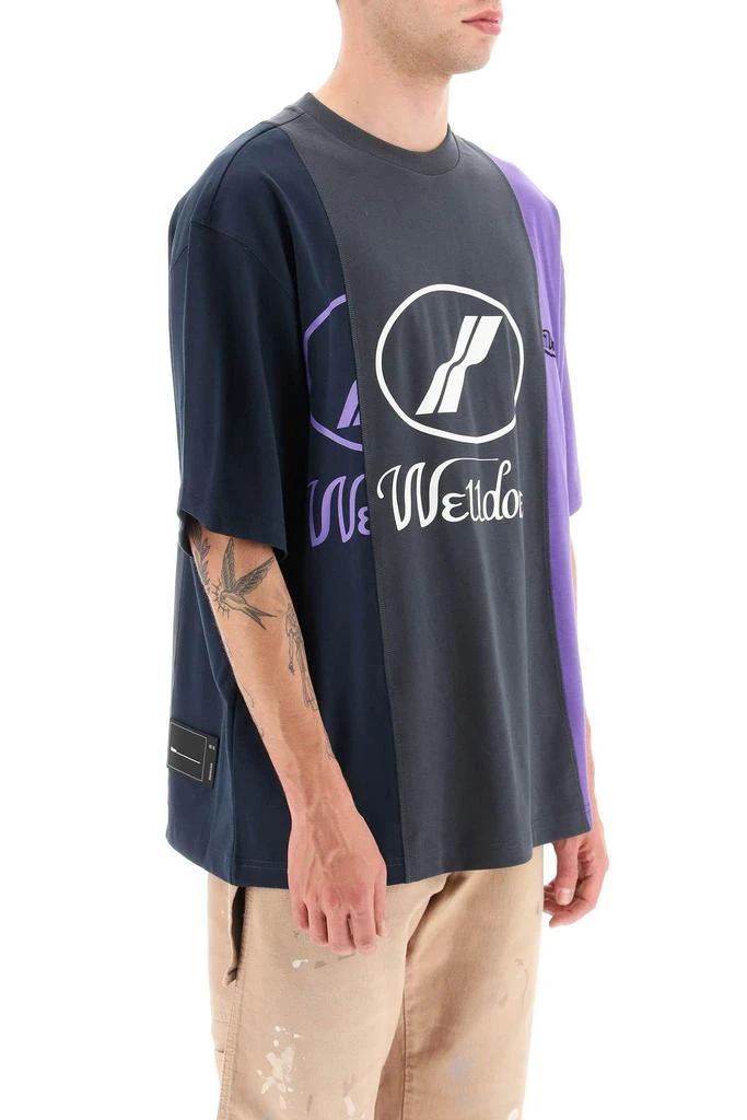 商品We11done|3 PANEL T-SHIRT WITH REFLECTIVE LOGO,价格¥1263,第3张图片详细描述