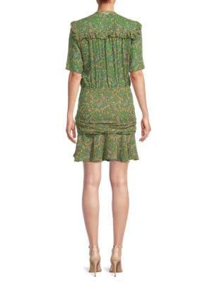 商品VERONICA BEARD|​Dakota Paisley Silk Mini Dress,价格¥670,第2张图片详细描述