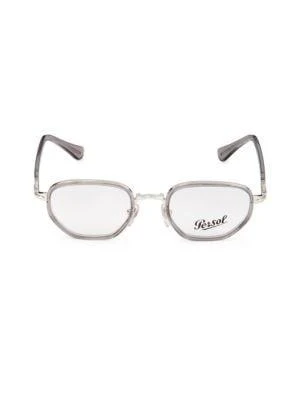 商品Persol|48MM Rectangle Optical Glasses,价格¥316,第1张图片