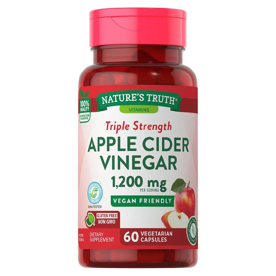 商品Nature's Truth|Apple Cider Vinegar 1,200 mg, Vegetarian Capsules,价格¥117,第1张图片