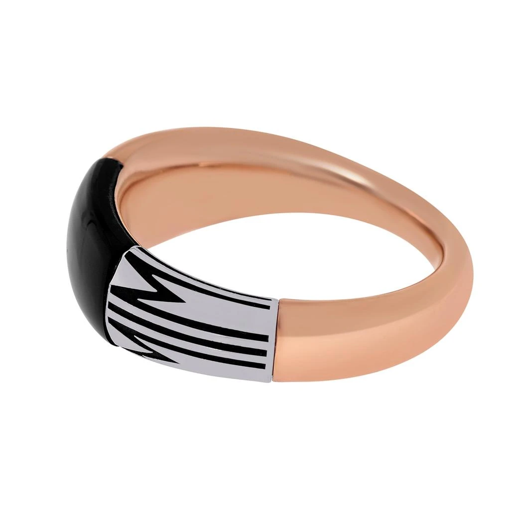 商品Mimi Milano|Mimi Milano Tam Tam 18K Rose and White Gold, Onyx Band Ring sz 6.75  AXM372H8O-54,价格¥6892,第3张图片详细描述