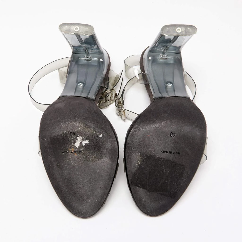 Yeezy Grey PVC  Season 7 Open Toe Ankle Strap Sandals Size 40 商品