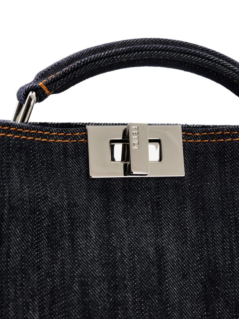 商品Fendi|Fendi Peekaboo ISeeU Mini Denim Tote Bag,价格¥27500,第4张图片详细描述