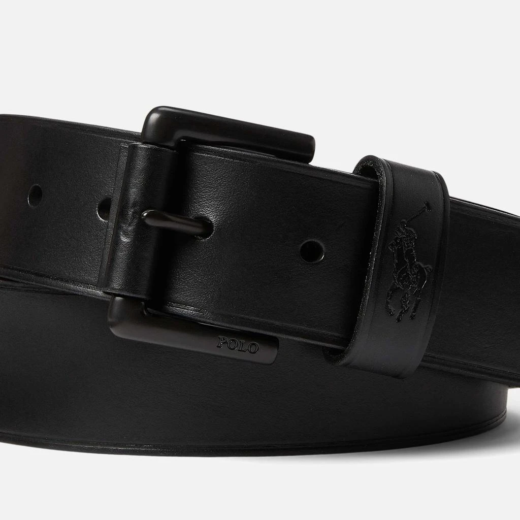 商品Ralph Lauren|Polo Ralph Lauren Men's Polo Keeper Belt - Black/Black,价格¥624,第2张图片详细描述