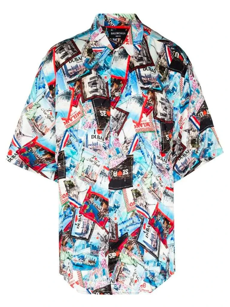 商品Balenciaga|BALENCIAGA S/S City Shirt Multicolor,价格¥3906,第1张图片