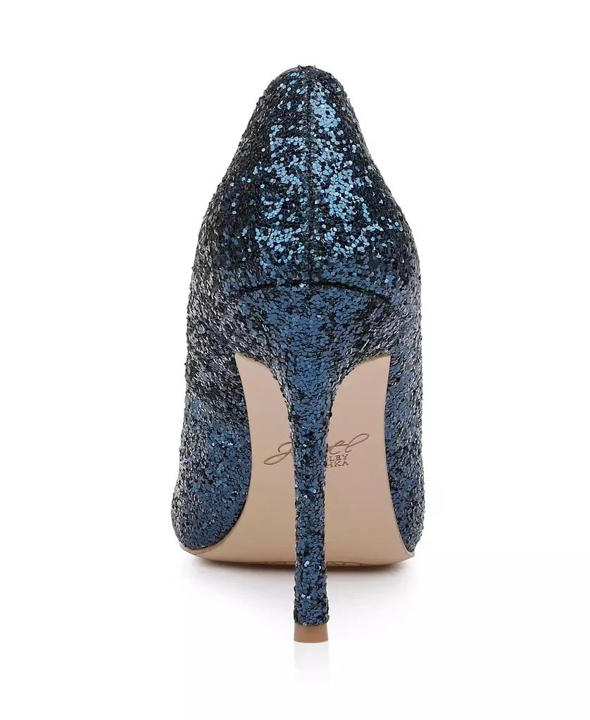 商品Badgley Mischka|Women's Azalea Chunky Glitter Stiletto Evening Pumps,价格¥397,第3张图片详细描述