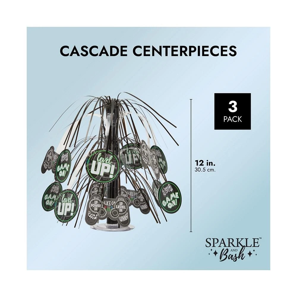 商品Sparkle and Bash|Cascade Centerpieces for Video Game Birthday Party Decorations (12 In, 3 Pack),价格¥83,第3张图片详细描述