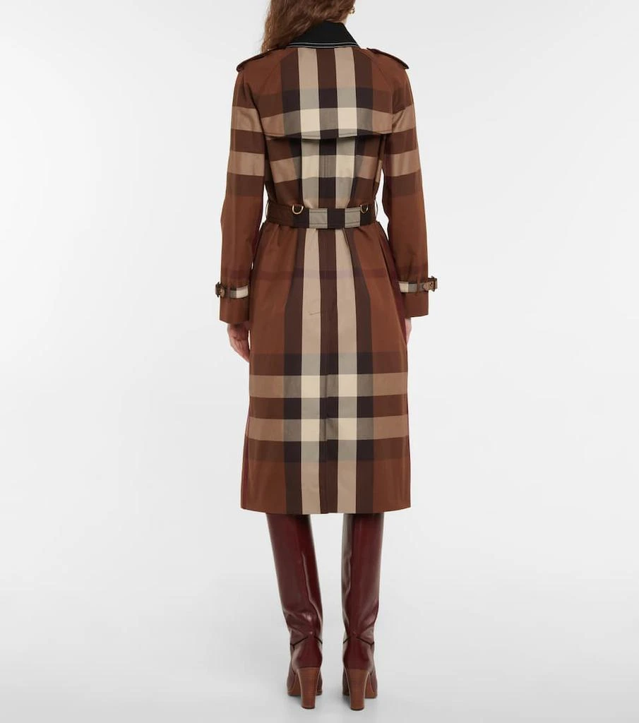 商品Burberry|Checked棉质风衣,价格¥27468,第3张图片详细描述