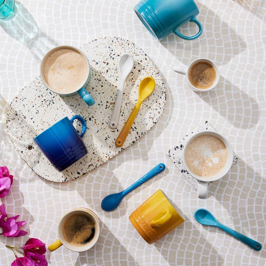 商品Le Creuset|Le Creuset Riviera Collection Cappuccino Mugs - 200ml - Set of 4 - Azure Blue, Teal, Meringue, Nectar,价格¥264,第3张图片详细描述