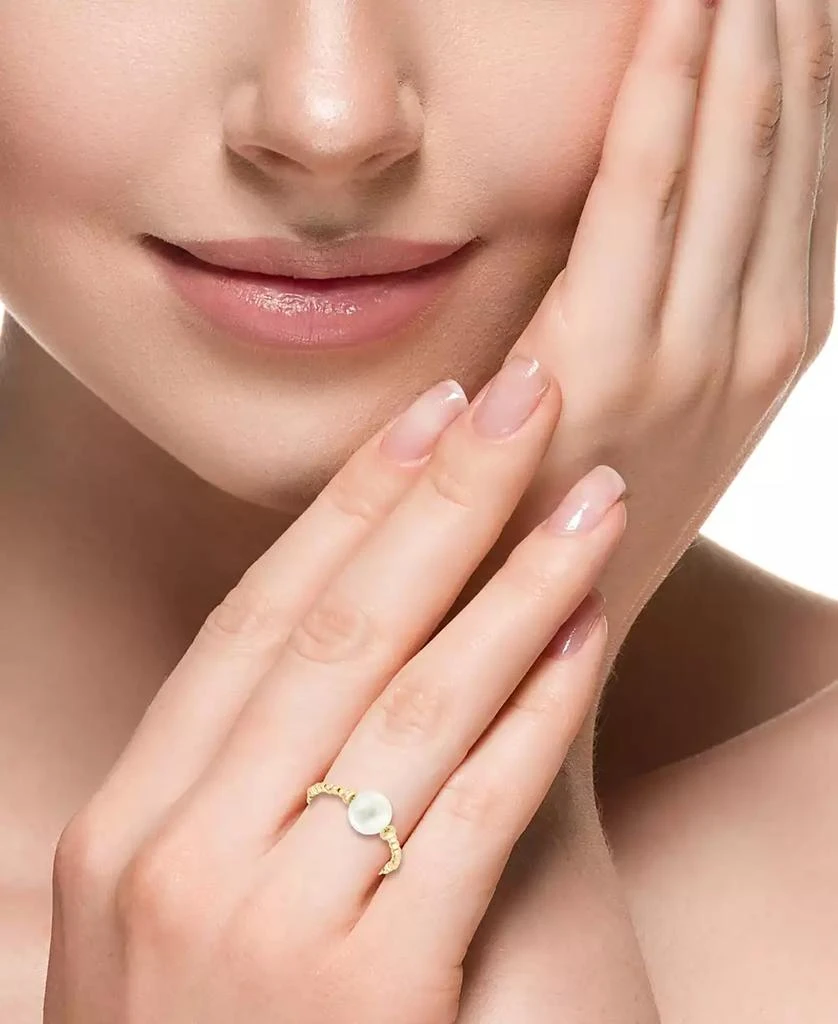 商品Effy|EFFY® Freshwater Pearl (3 - 8mm) Beaded Wrap Ring in 14k Gold,价格¥806,第2张图片详细描述