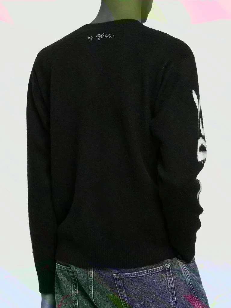 商品GCDS|Brushed Logo Virgin Wool Knit Sweater,价格¥4244,第2张图片详细描述