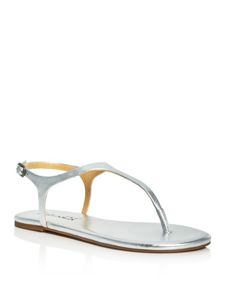 商品Splendid|Splendid Mason Metallic T-Strap Thong Sandals,价格¥515,第1张图片