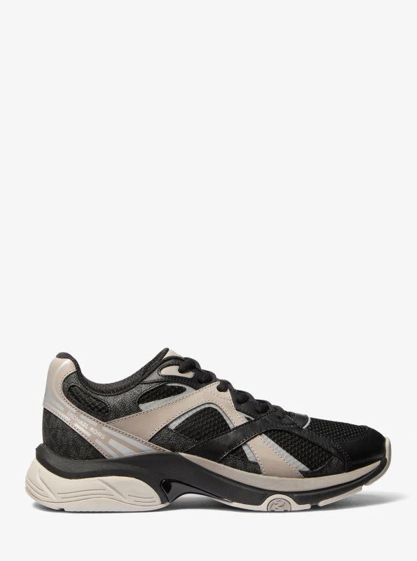 商品Michael Kors|Leo Mixed-Media Trainer,价格¥584,第2张图片详细描述