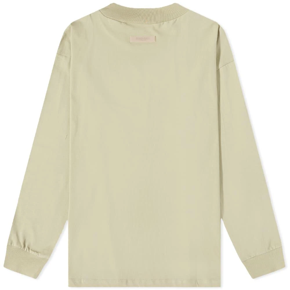 商品Essentials|Fear of God ESSENTIALS Long Sleeve Logo Tee - Wheat,价格¥397,第2张图片详细描述