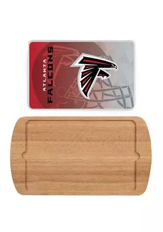 商品Toscana|Nfl Atlanta Falcons Billboard Glass Top Serving Tray,价格¥760,第1张图片