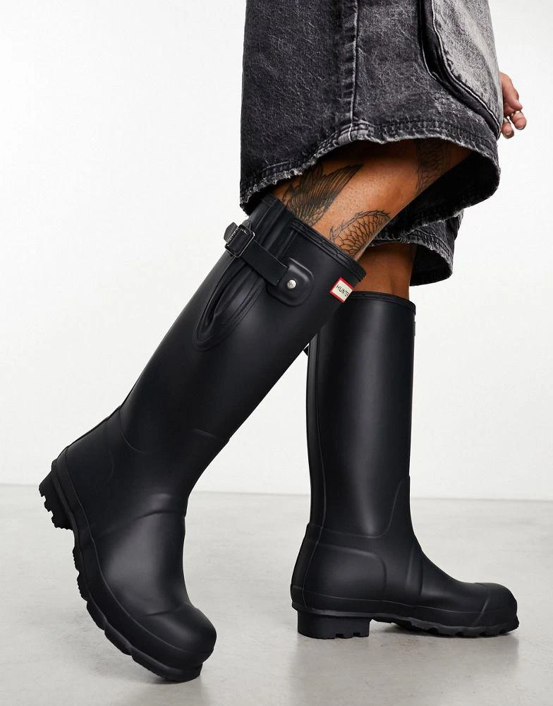 商品Hunter|Hunter Original Side Adjustable Wellington Boots in Navy,价格¥1355,第4张图片详细描述