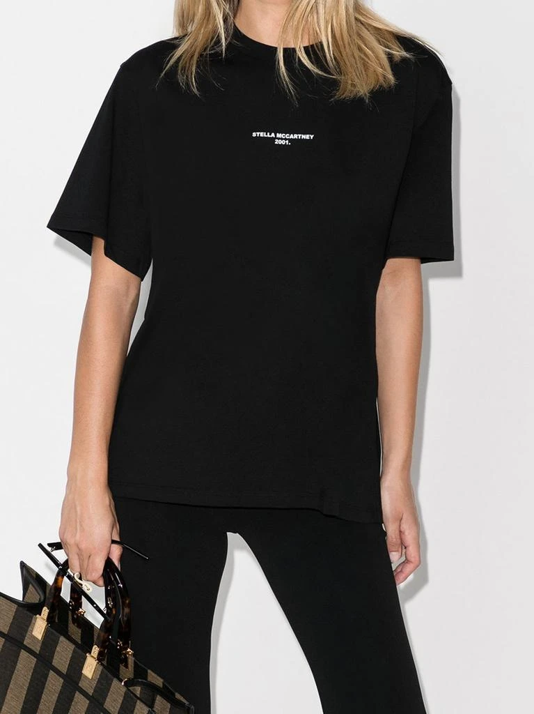 商品Stella McCartney|STELLA MCCARTNEY - Logo Cotton T-shirt,价格¥2466,第3张图片详细描述