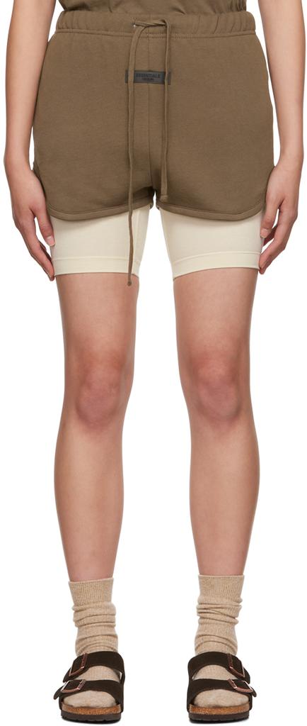 Brown Cotton Shorts商品第1张图片规格展示