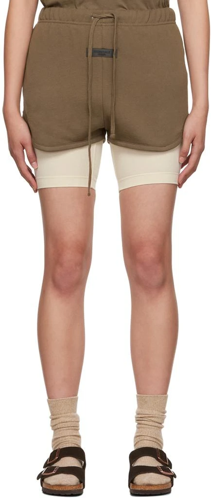 商品Essentials|Brown Cotton Shorts,价格¥271,第1张图片