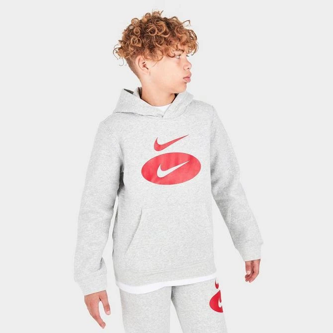 商品NIKE|Boys' Nike Sportswear Swoosh Pack Pullover Hoodie,价格¥185,第3张图片详细描述