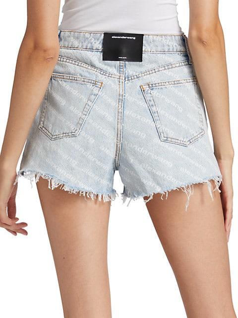 商品Alexander Wang|Bite Logo Denim Shorts,价格¥1704,第7张图片详细描述