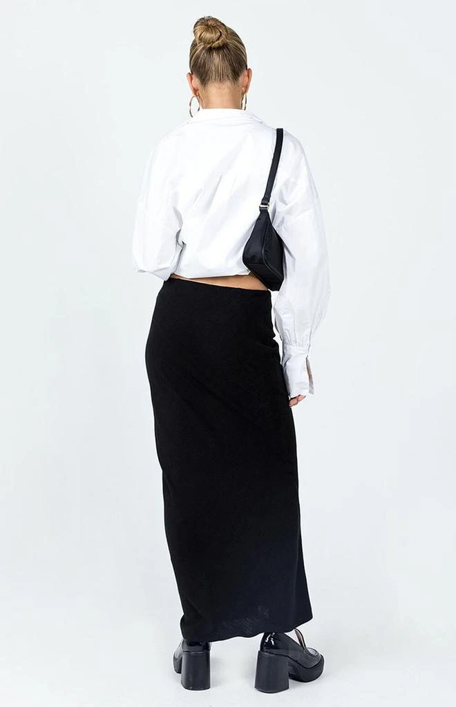 商品Princess Polly|Black Jodie Maxi Skirt,价格¥433,第5张图片详细描述