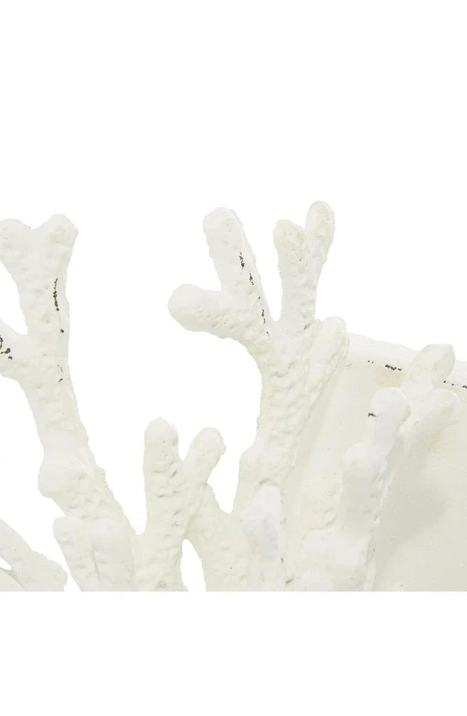 商品WILLOW ROW|White Metal Farmhouse Sea Life Bookend - Set of 2,价格¥411,第3张图片详细描述