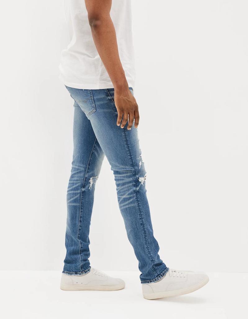 商品AE|AE AirFlex+ Patched Slim Jean,价格¥372,第6张图片详细描述