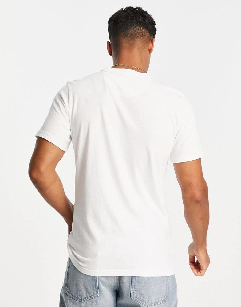 商品Barbour|Barbour International Throttle slim fit logo t-shirt in white exclusive to ASOS,价格¥278,第3张图片详细描述
