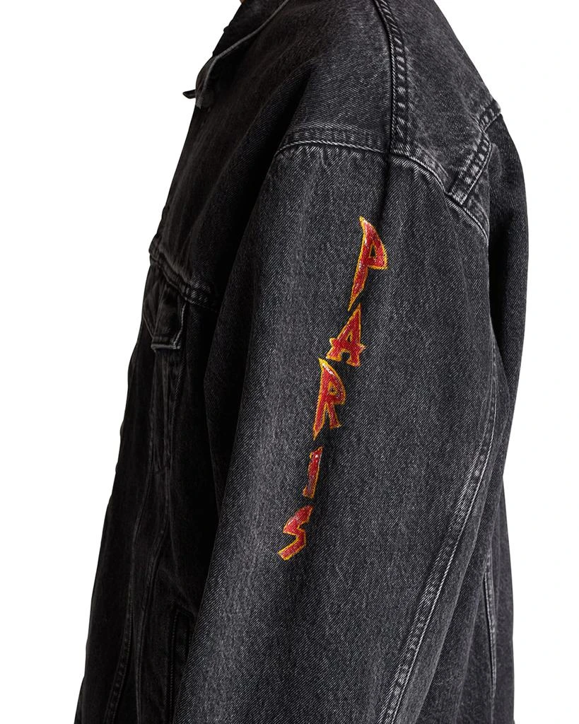 商品Balenciaga|Men's Metal-Logo Oversized Trucker Jacket,价格¥13500,第5张图片详细描述
