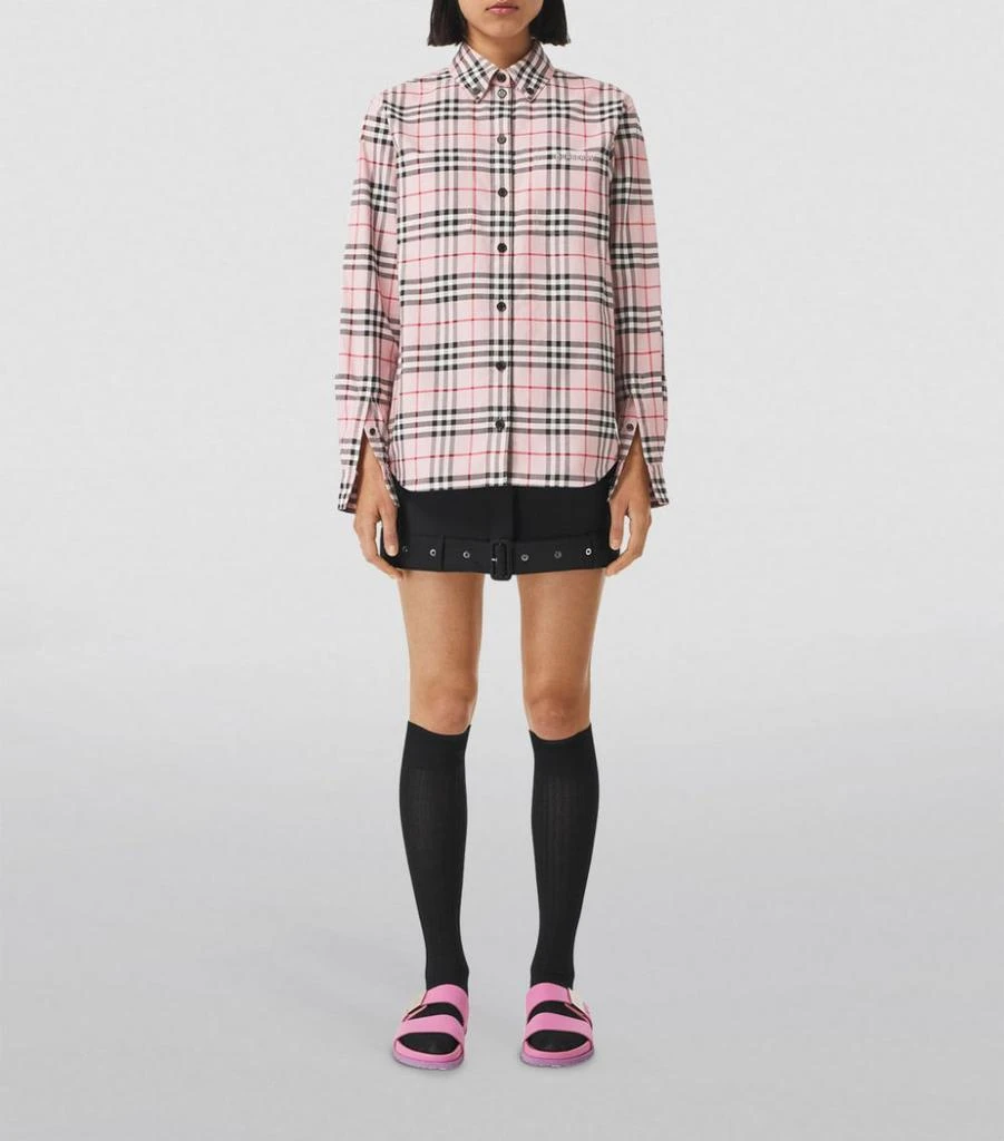 商品Burberry|Oversized Check Shirt,价格¥5345,第3张图片详细描述