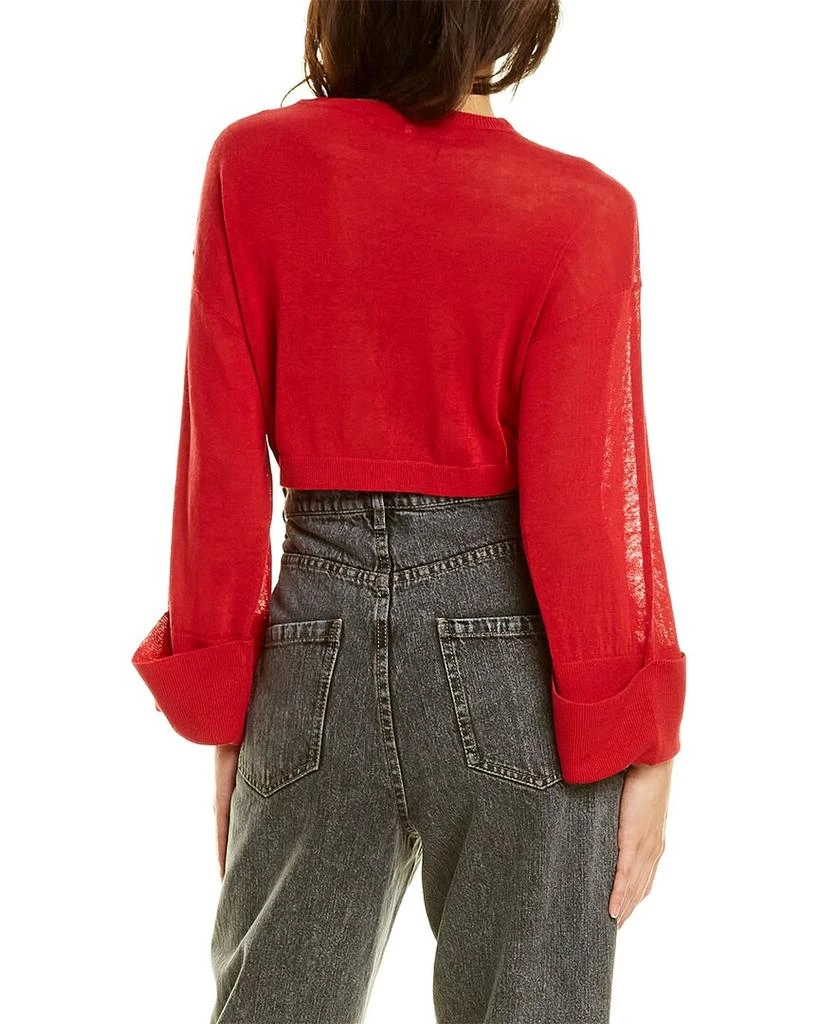 商品Brunello Cucinelli|Brunello Cucinelli Cropped Linen-Blend Sweater,价格¥3570,第2张图片详细描述
