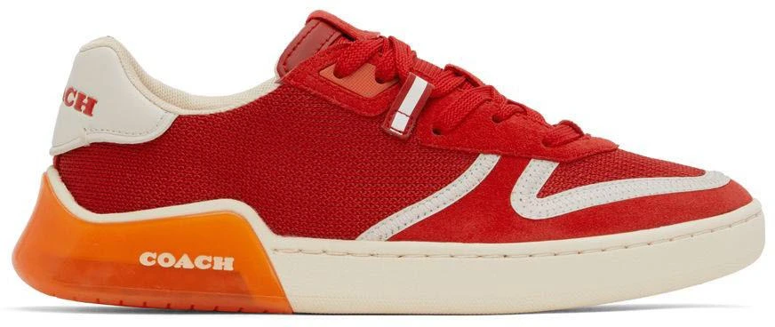 商品Coach|Red Citysole Court Sneakers,价格¥471,第1张图片