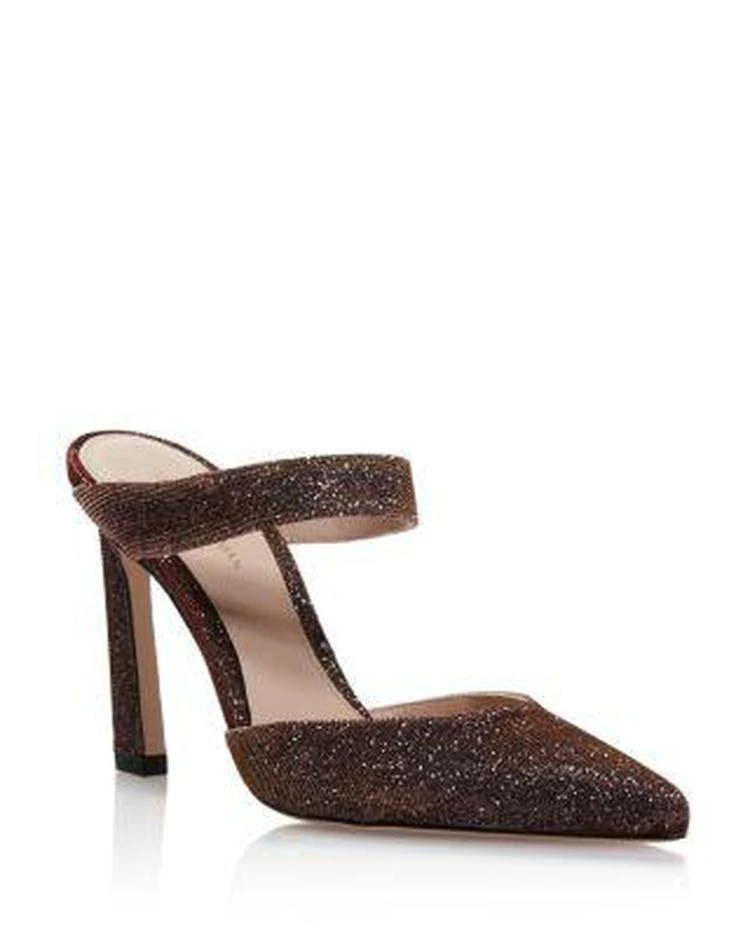 商品Stuart Weitzman|Women's Metallic High-Heel Mule Pumps,价格¥1611,第1张图片