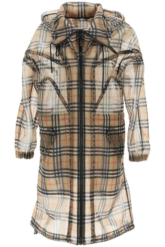 商品Burberry|VINTAGE CHECK NYLON MESH PARKA,价格¥5260,第1张图片