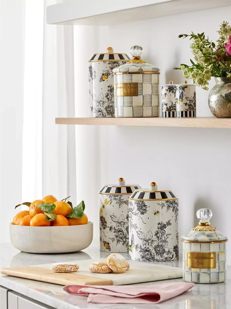 商品MacKenzie-Childs|Butterfly Toile 3-Piece Canisters Set,价格¥2220,第3张图片详细描述