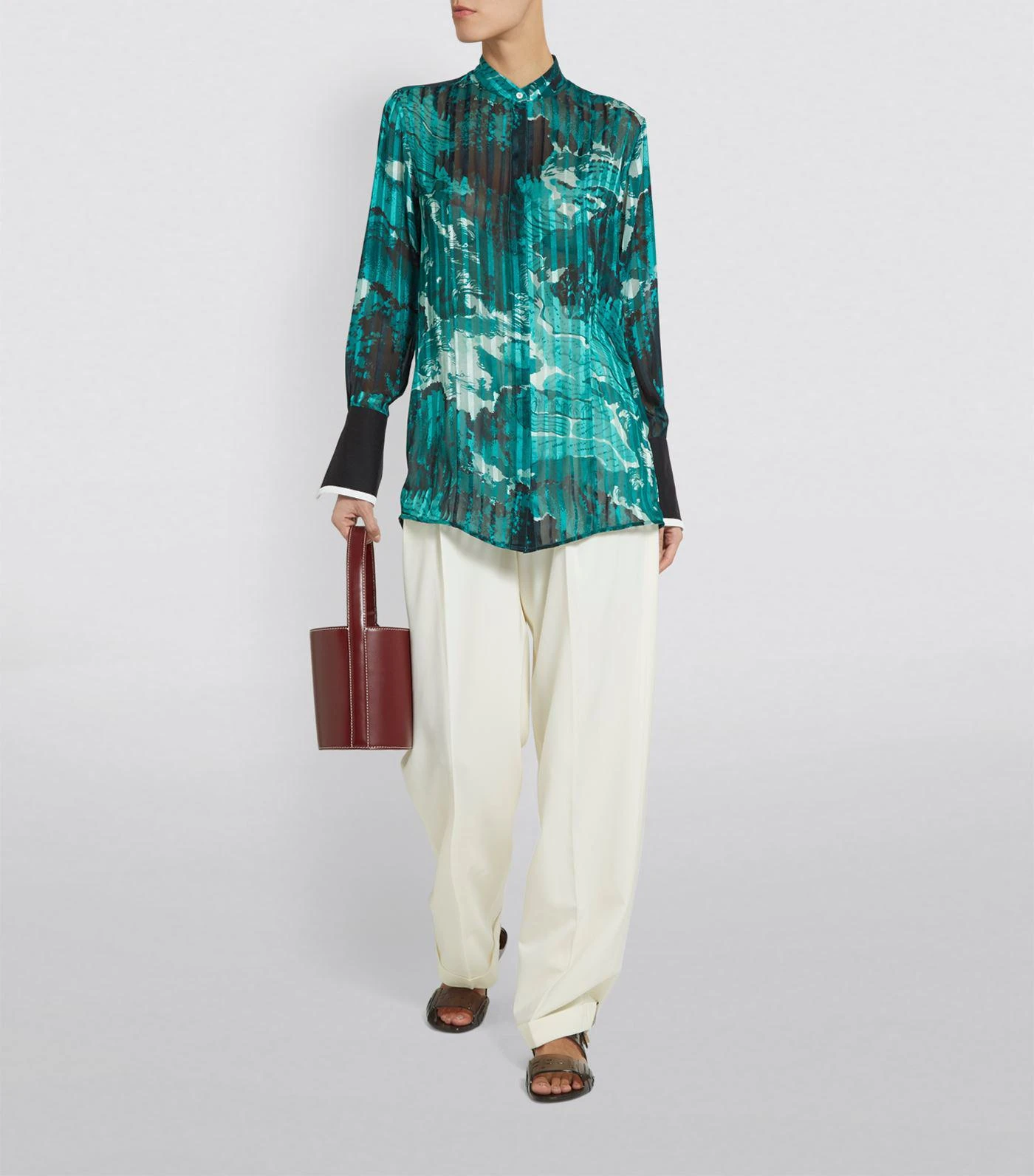 商品Victoria Beckham|Abstract Printed Shirt,价格¥3556,第4张图片详细描述