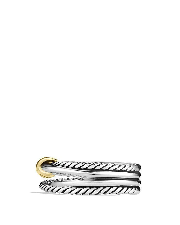 商品David Yurman|X Crossover Ring with 18K Gold,价格¥2232,第4张图片详细描述